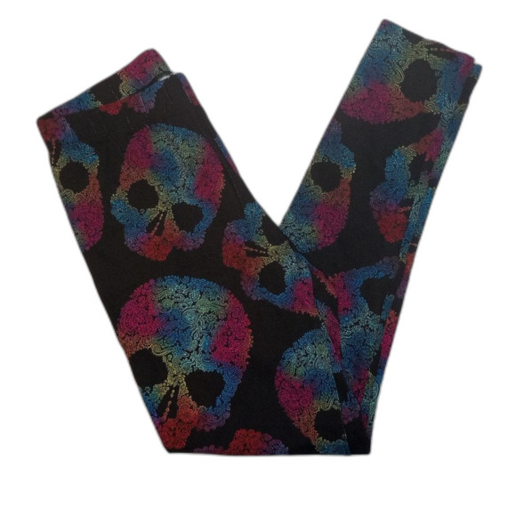 Sugar skull leggings Halloween juniors small 3-5 no boundaries NWT - Picture 1 of 4